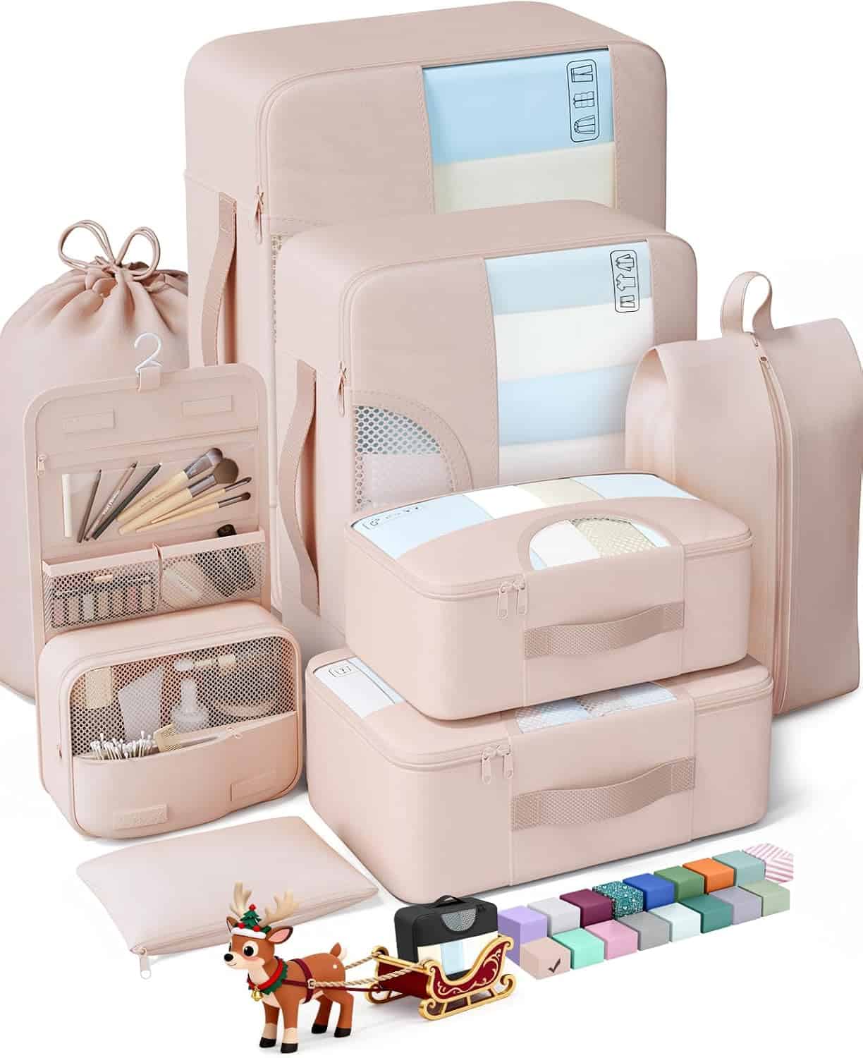 Organize in Style: Veken 8 Set Packing Cubes - Perfect Gifts for Travel Lovers!