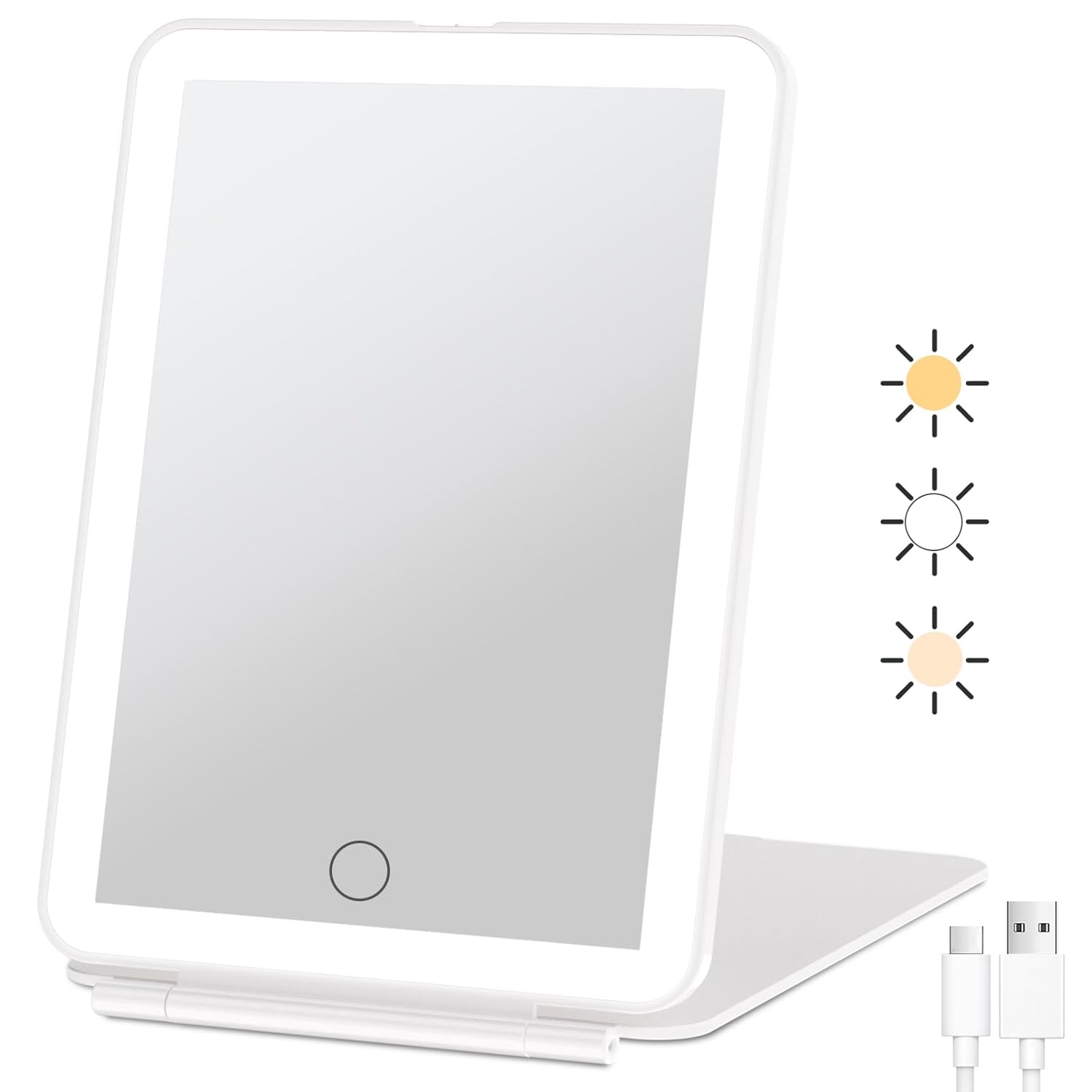 Illuminate Your Look: FUNTOUCH Rechargeable Travel Makeup Mirror Review