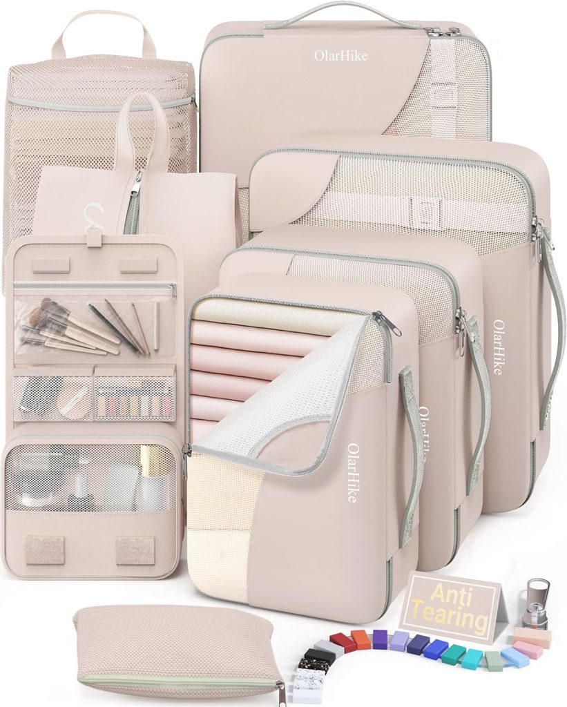 Travel Smart: The Ultimate 8 Set Packing Cubes for Women & Moms!