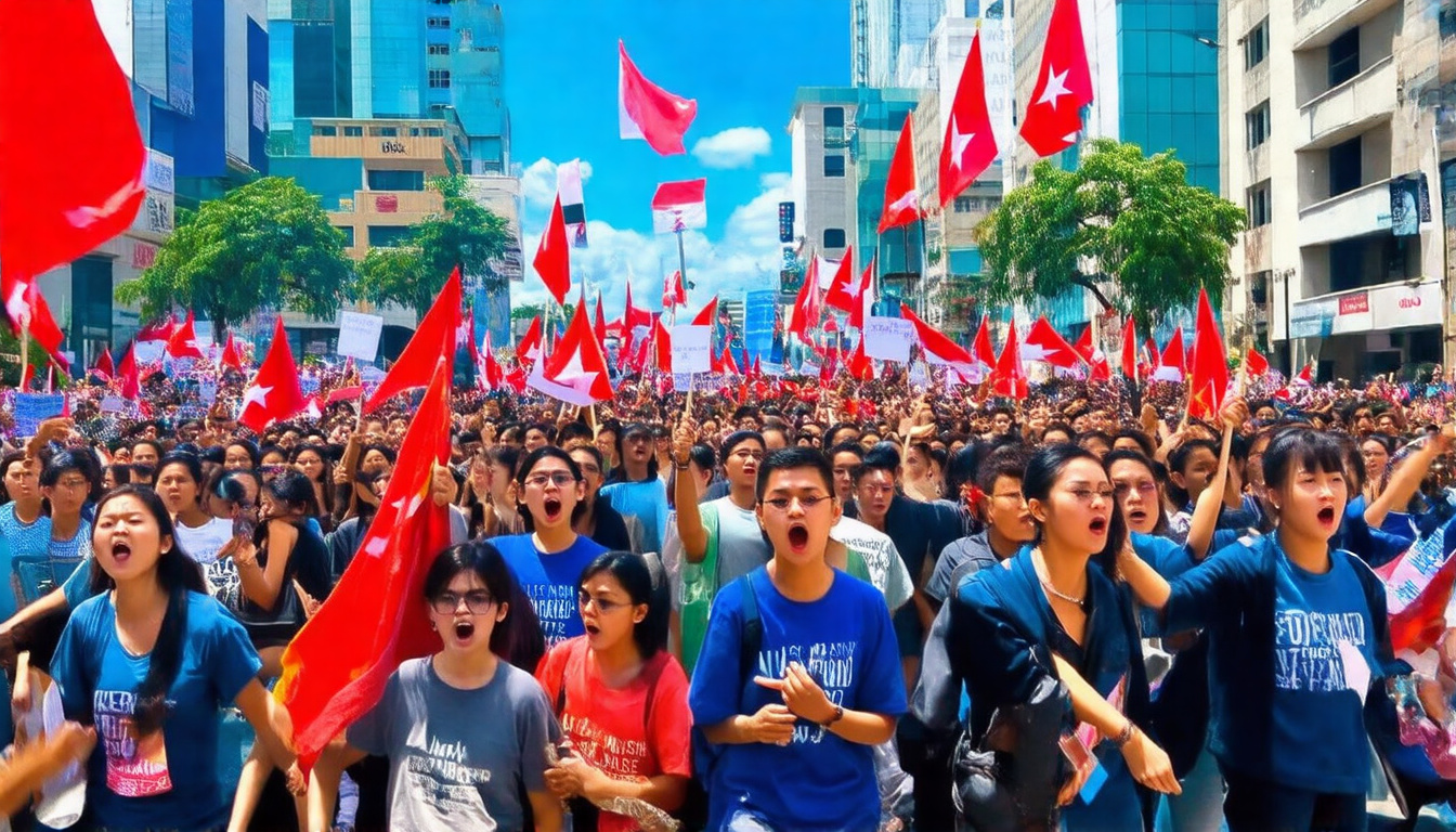 Indonesian Students Rally for Economic Reform: Protests Erupt Amid Rising Prices and Government Inefficiency