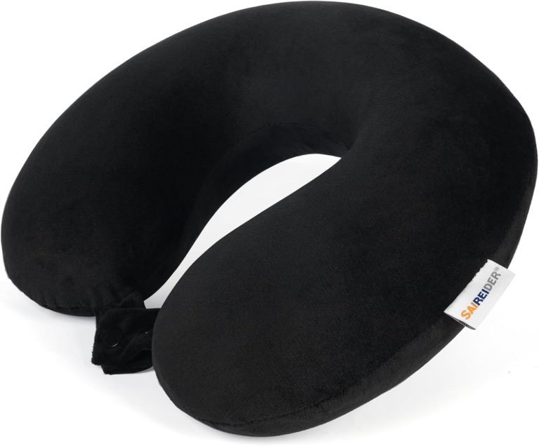 Transform Your Travels with the SAIREIDER 100% Pure Memory Foam Travel Pillow!